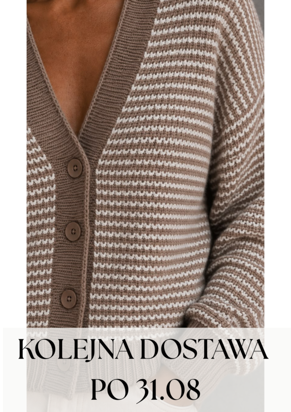 sweter Duet - mokka ecru - realizacja kolejnych zamówień po 31.08.2026 r.