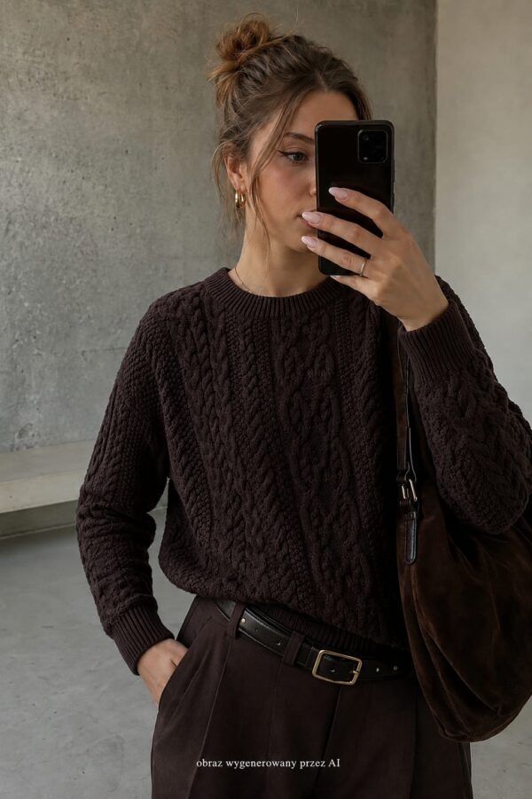 sweter Molly - czekolada