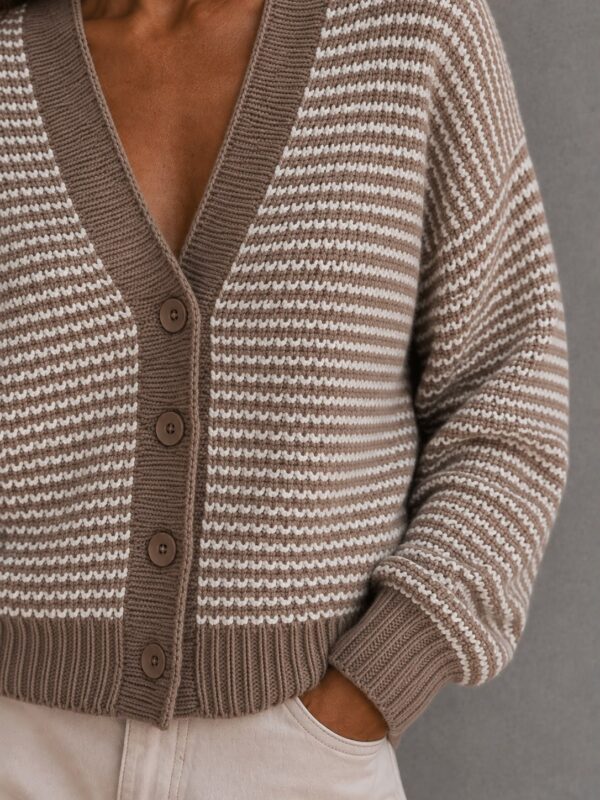 sweter Duet - mokka ecru