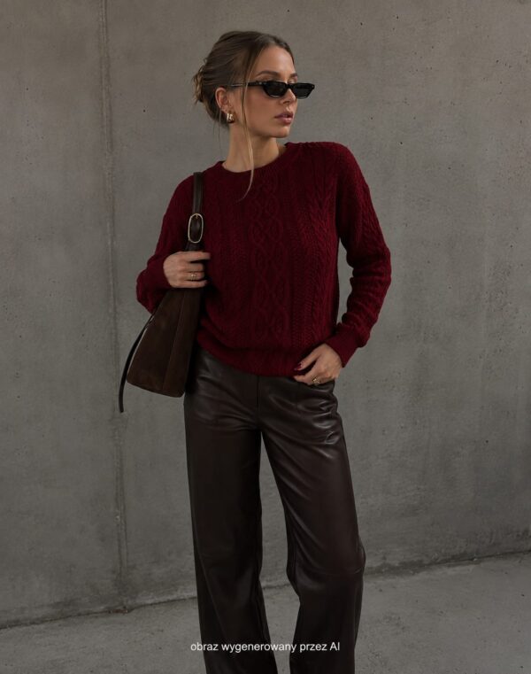 sweter Molly - bordo
