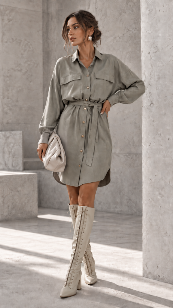 sukienka Urban - khaki