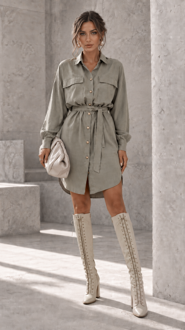 sukienka Urban - khaki