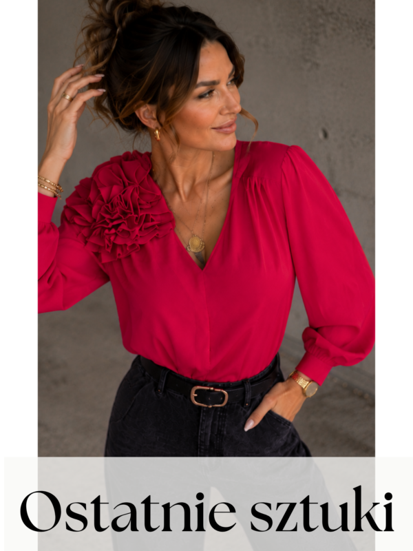 Bluzka Rose - czerwień