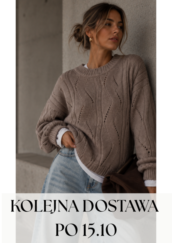 sweter Ivo - mokka - realizacja kolejnych zamówień po 15.10.2026 r.