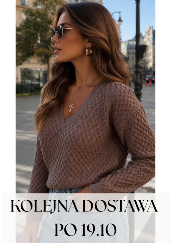 sweter Honey - mokka – realizacja kolejnych zamówień po 19.10.2026 r.